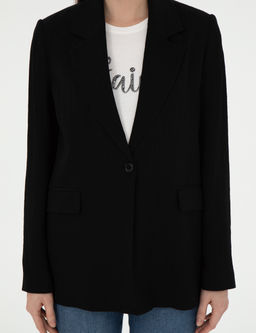 Siyah Regular Fit Ceket