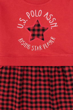 K_z _ocuk K_rm_z_ _rme Elbise - U.s. polo assn фото 3