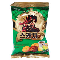Леденцовая карамель (сливочная, банан, кофе) Trio Scotch Candy Lotte, Корея, 157 г