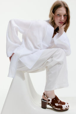 Zuecos de piel con tac?n - H&m фото 3