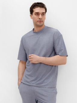 Футболка мужская MINAKU REGULAR: голубая, размер 52