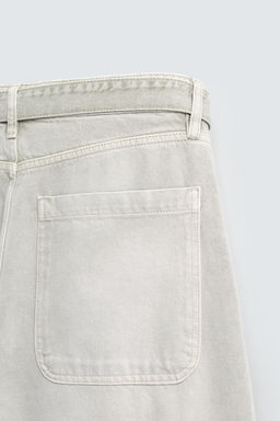 BELTED RELAXED FIT JEANS - Zara фото 10