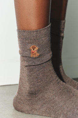 DOG EMBROIDERY SOCKS - Zara фото 3