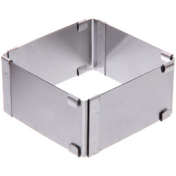 Цена за 2 шт. Форма для салата регулируемая "Квадрат"10*10*5см (до 17см)