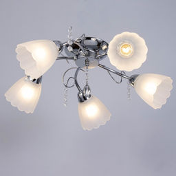 Люстра «Адель», 5×40 Вт E27, хром, 54×52×17 см