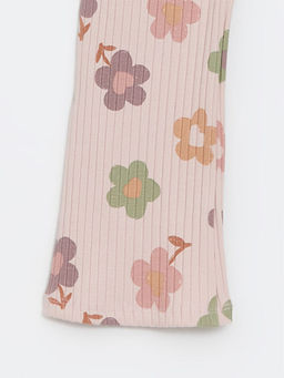 Beli Lastikli ?i?ekli ?spanyol Pa?a K?z Bebek Tayt - Waikiki фото 2