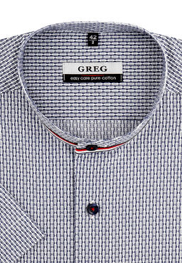 Сорочка мужская короткий рукав GREG 213/001/8717/ZS/C/1p