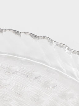 Десертная тарелка Magistro Кринкл, d=21.3 см, стекло, прозрачная