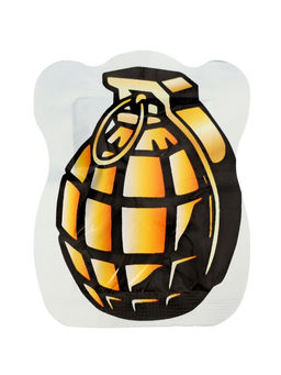 Цена за 40 шт. Прикол бомбочка «Граната», 9.5×7×1 см, цвета МИКС