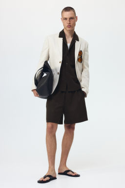 Pantal?n corto interlock Relaxed Fit - H&m фото 4