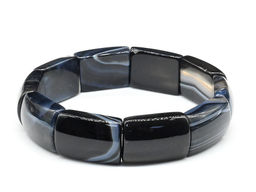 Браслет из агата глазкового сегмент 15*22мм