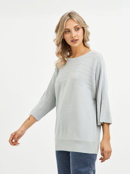 джемпер женский с коротким рукавом из шерсти - Glenfield фото 6