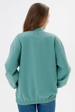 Бомбер из коттон фита мята - Амадэль фото 16