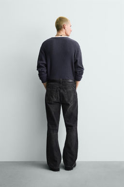 RIPPED FLARE FIT JEANS - Zara фото 13