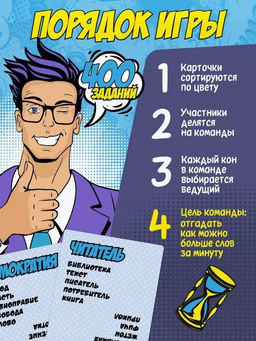 Игра карточная "Запретные слова" (компакт. Версия, 64 карточки)