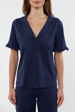 Trendyolmilla Mint %100 Pamuklu F?rf?r Detayl? Orme Pijama Tak?m? THMSS24PT00223 фото 21