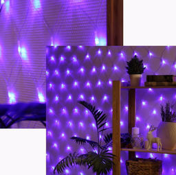 Светодиодная сеть (220в,2х2м, синяя) - Family фото 3