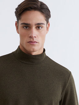 Dik Yaka Erkek Sweatshirt