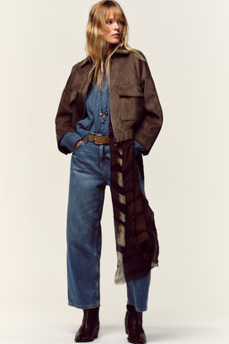 FAUX SUEDE JACKET