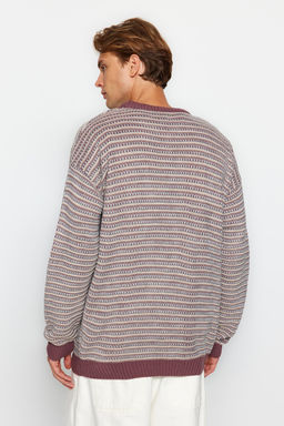 Trendyolmilla Man Camel Regular Bisiklet Yaka Jakarl? Kazak TMNAW22KZ0658  фото 19