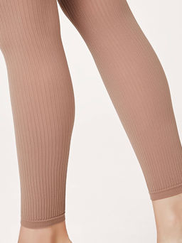 CONTE Матовые леггинсы в рубчик CASUAL cappuccino - Conte elegant фото 4