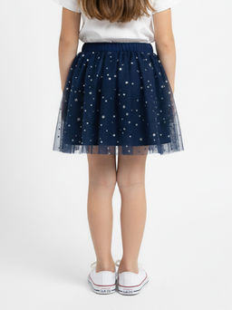 Юбка пачка из фатина 22-4796 синяя сетка - Mini maxi фото 6