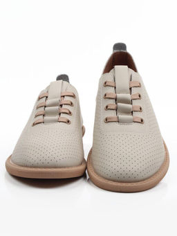 03-YH513-3 BEIGE Полуботинки летние женские (натуральная кожа)