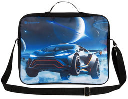 Папка для труда с 2 ручками А4 широкая Schoolformat КОСМИЧЕСКАЯ МАШИНА синяя, полиэстер, м...