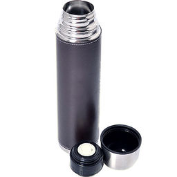 27605 Термос 1л нерж/сталь в кожан.чех MB(х24) - Mayer&boch фото 2