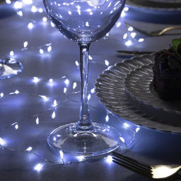 Гирлянда Мишура 2 м роса, IP20, серебристая нить, 100 LED, свечение белое, USB - Luazon lighting фото 2