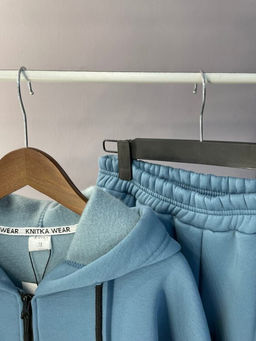 265М Костюм мужской на молнии, блюстоун (начес)