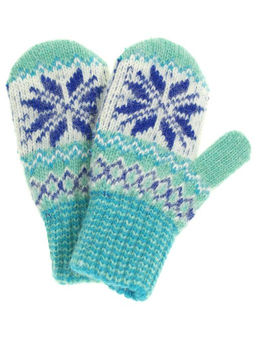 Варежки детские "Орнамент со вставкой" 0410-9