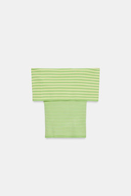 TOP OFF SHOULDER PUNTO RAYAS / ?nico - Zara фото 7