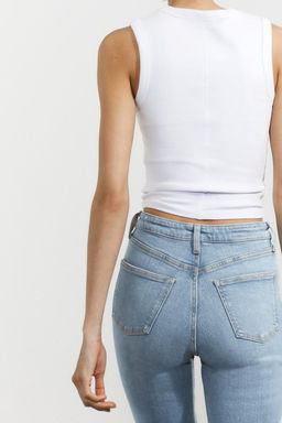 TRF CROPPED FLARE HIGH-WAIST JEANS - Zara фото 46