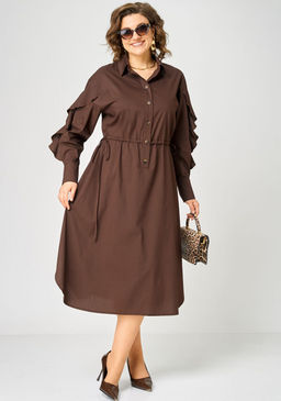 Платье EVA GRANT 7223 шоколад