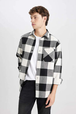 Рубашка Lumberjack с длинным рукавом в клетку стандартного кроя - Defacto фото 4