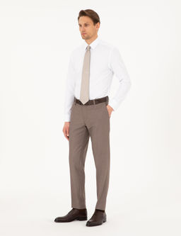 A__k Kahverengi Ex. Slim Fit Kuma_ Pantolon