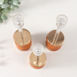 Подсвечник на 1 свечу «Надёжность», d=2.2 см, набор 3 шт., h=27 см, 24.5 см, 23 см