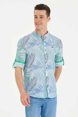 U. S. Polo Assn Мужская зеленая рубашка с длинным рукавом - U.s. polo assn фото 8