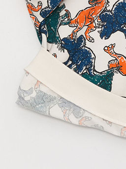 Bisiklet Yaka Bask?l? Uzun Kollu Erkek ?ocuk Sweatshirt - Waikiki фото 3