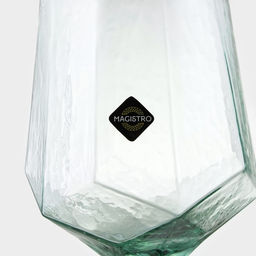 Бокал для вина Magistro «Дарио», 500 мл, 7.3×25 см, стекло, бирюзовый