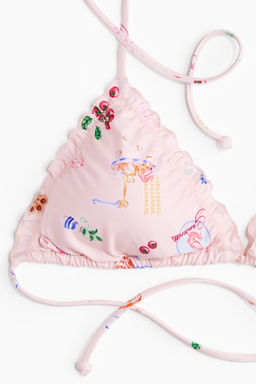 Top de bikini triangular con relleno - H&m фото 3
