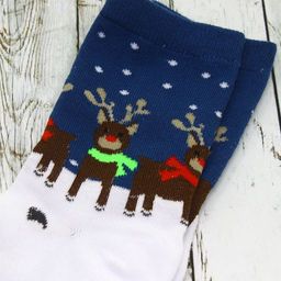 Носки НГ р.35-40 Новогоднее настроение Олени на снегу - Krumpy фото 5