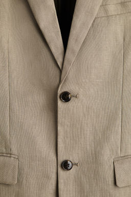 Americana de lino Slim Fit - H&m фото 8