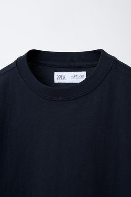 PLAIN MEDIUM WEIGHT T-SHIRT - Zara фото 22
