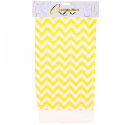 Цена за 4 шт. Скатерть "Волны" желтая 108*180см, пвх