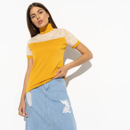 Водолазка комбинированная С тобой вдвоём (fashion)