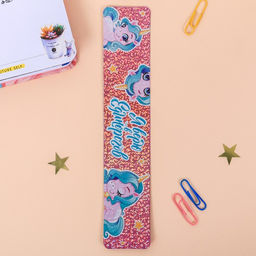 Закладка картонная Я верю в единорогов, голография