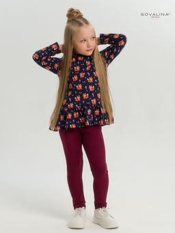 Костюм Алиса лисята на синем-марсала - Sovalina фото 26