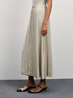 Плиссированная юбка макси / Zarina  фото 4